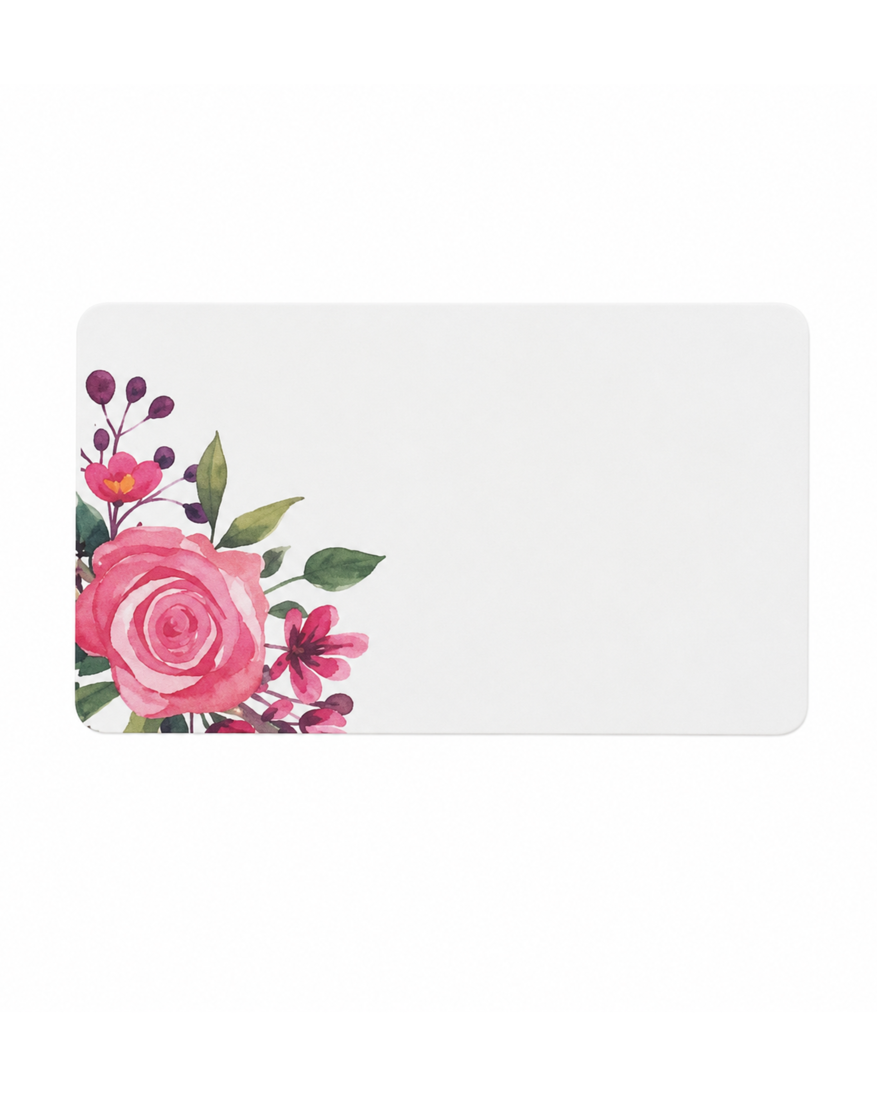 Floral design on a white background