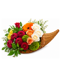 Thanksgiving Cornucopia Floral Arrangement