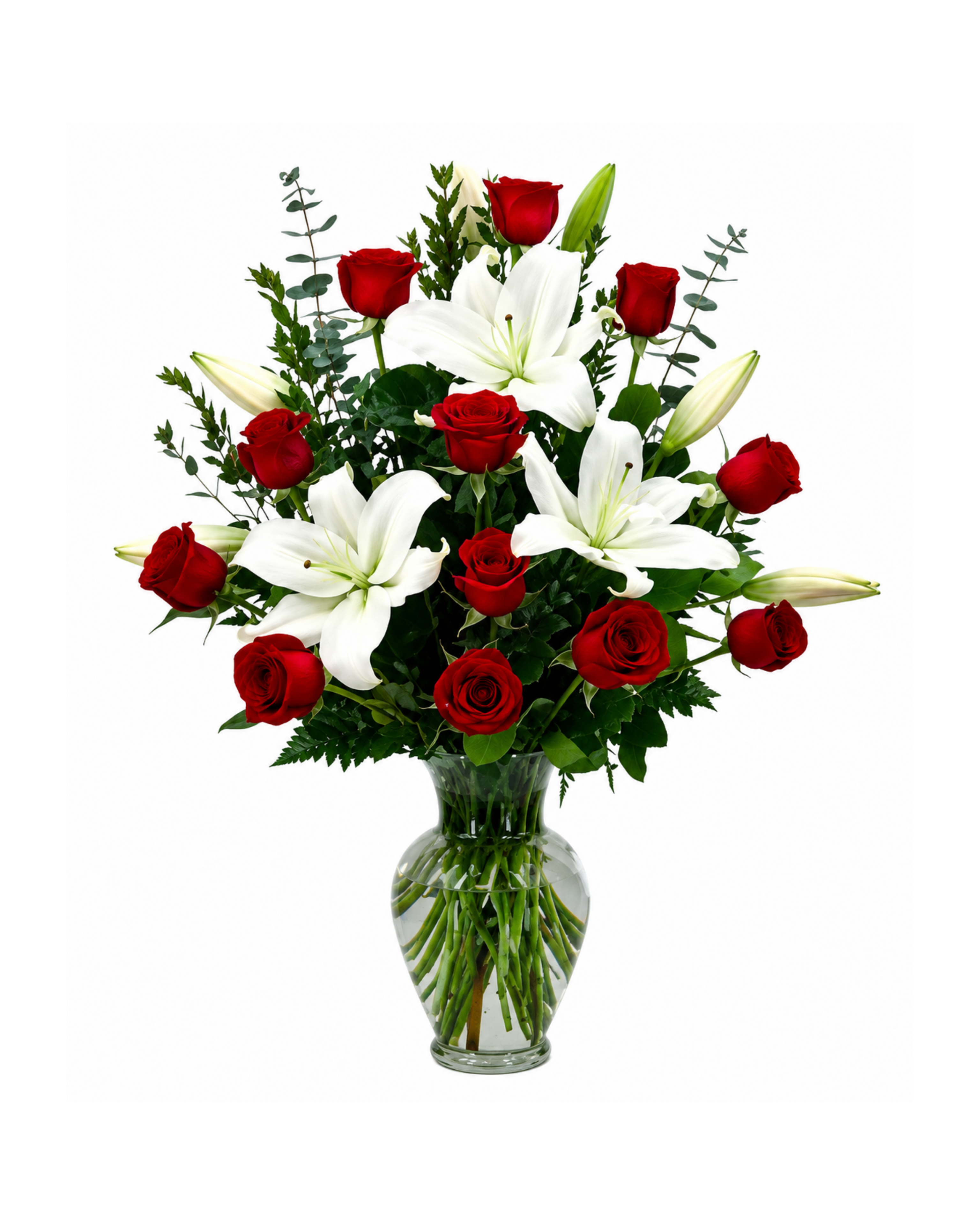Lilies & Roses Arrangement