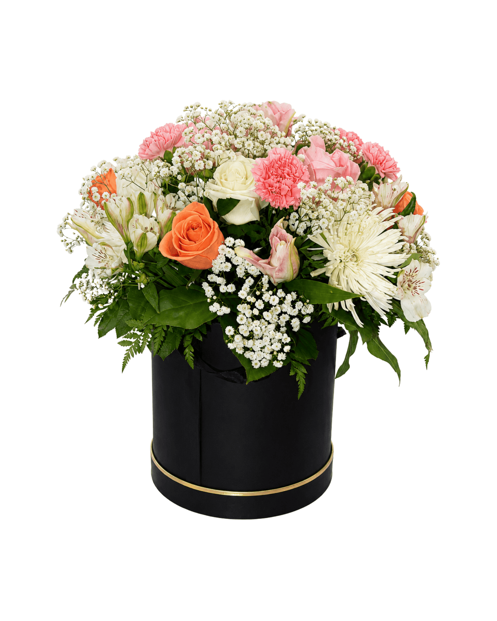 Mixed Flower Hat Box Arrangement - Landen’s Flowers