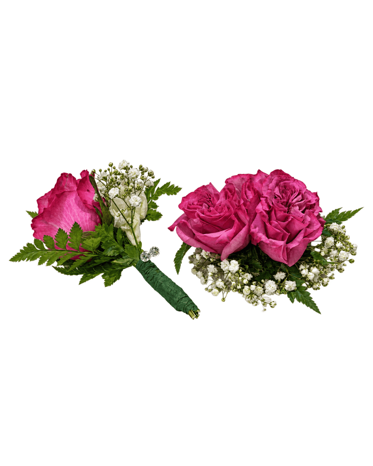 Rose Corsage and Boutonniere Set - Landen’s Flowers
