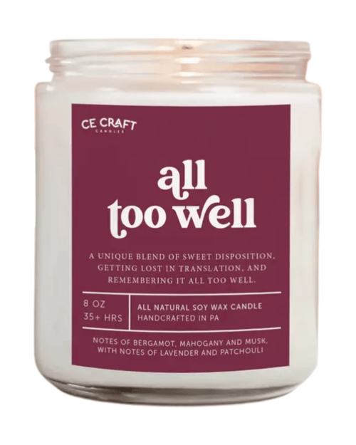 All Too Well Candle - Landen’s Flowers