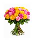 Colorful Roses Bouquet - Landen’s Flowers