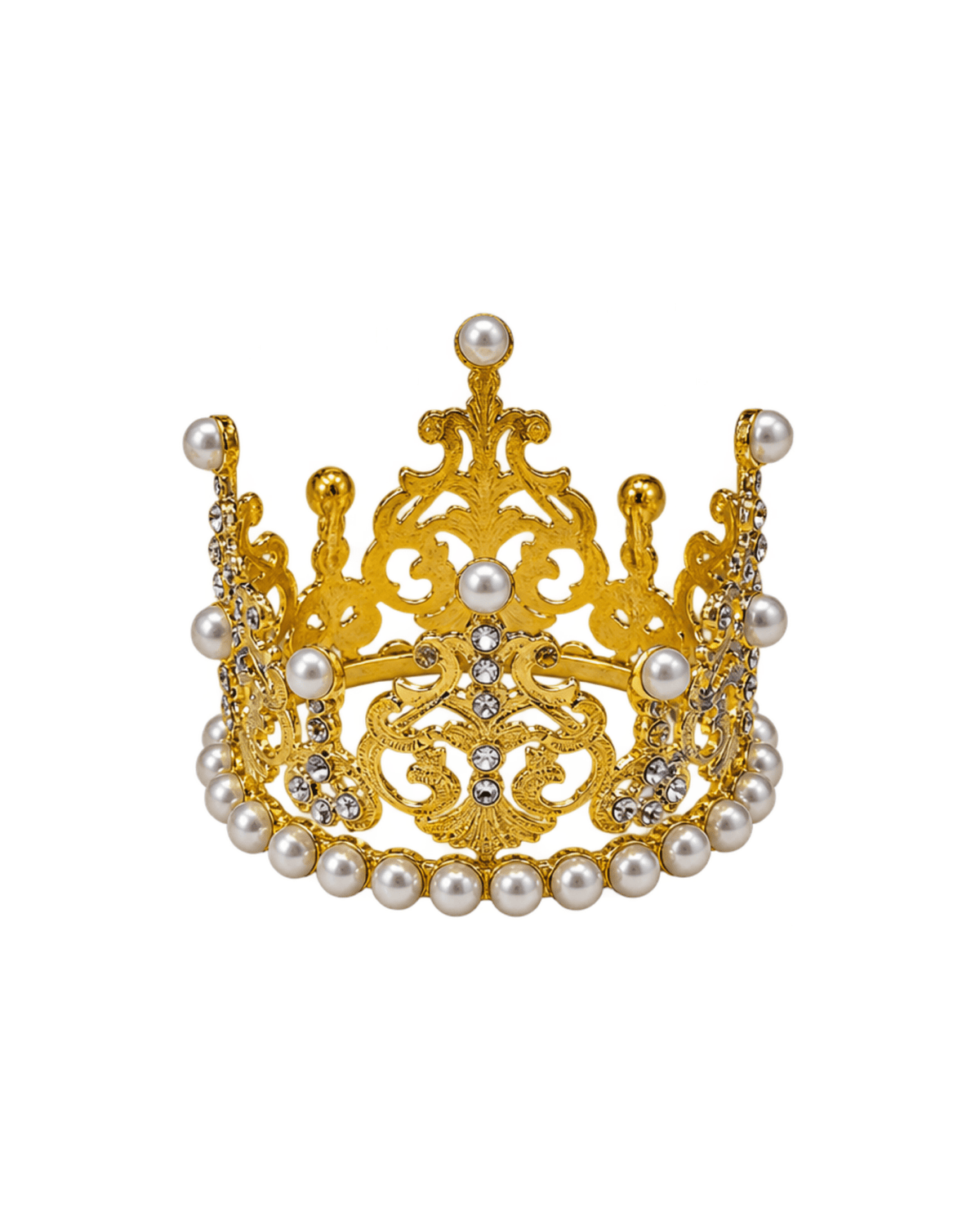 Gold Pearl Mini Crown - Landen’s Flowers