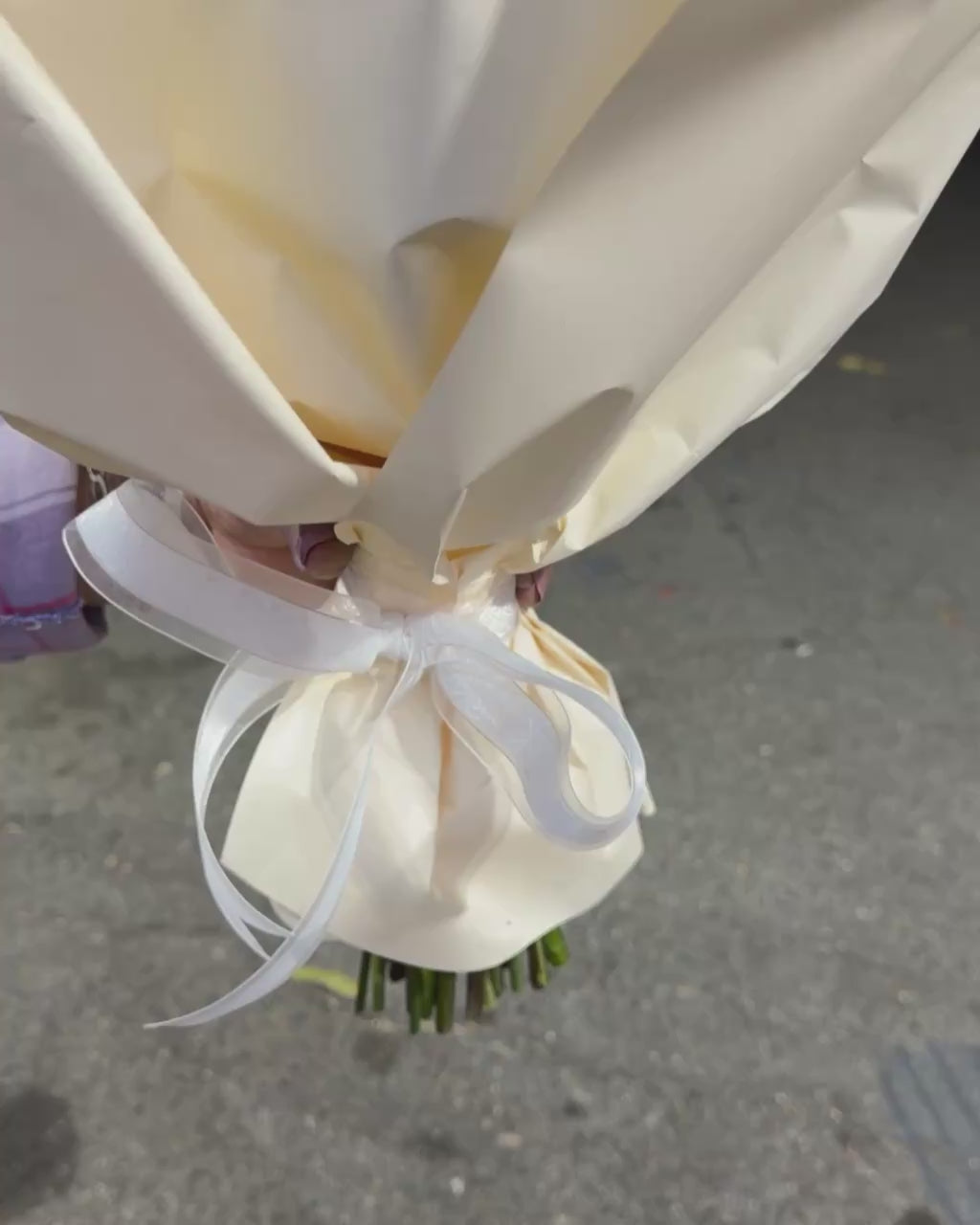 White Rose & Alstroemeria Bouquet