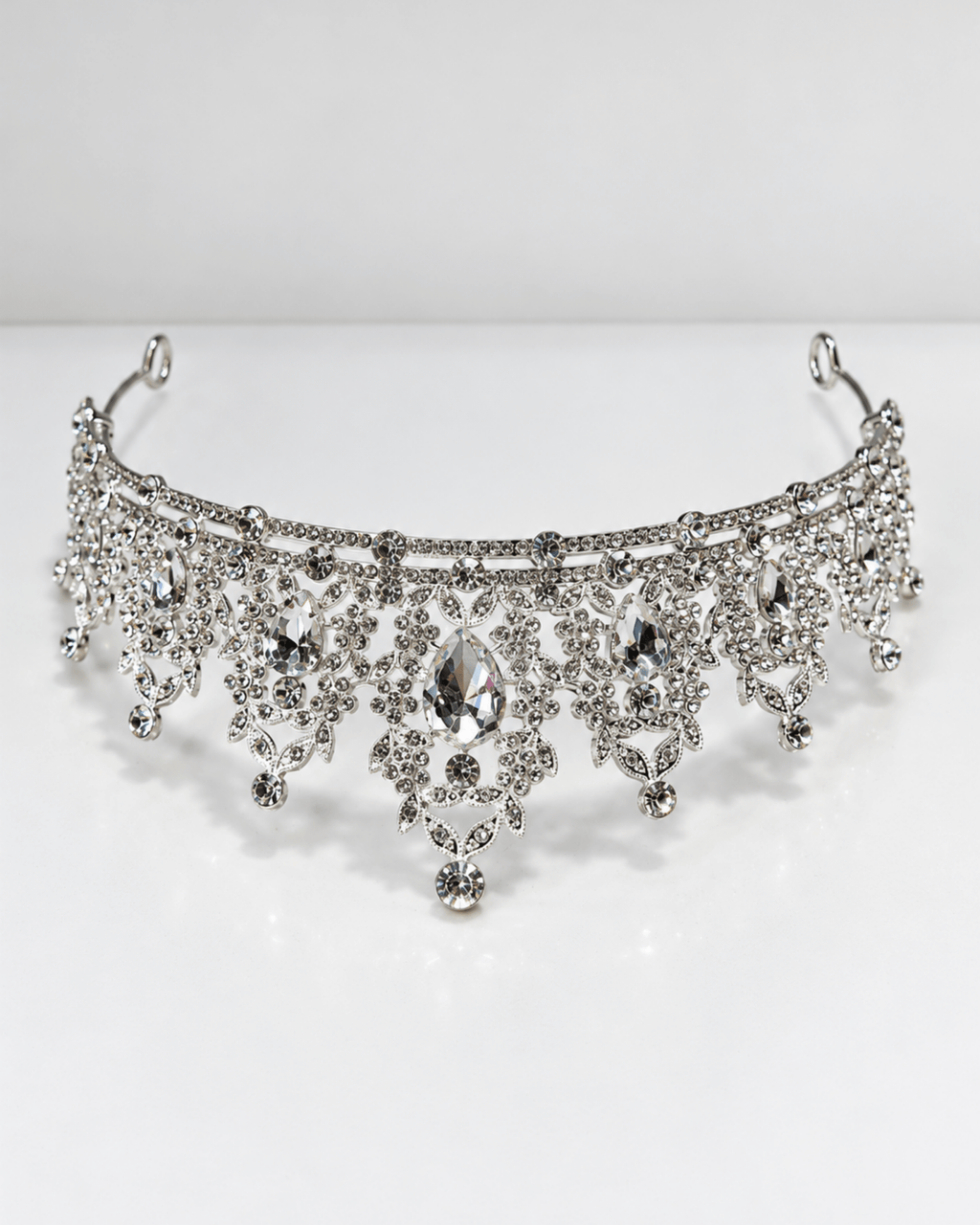 Silver Crystal Tiara - Landen’s Flowers