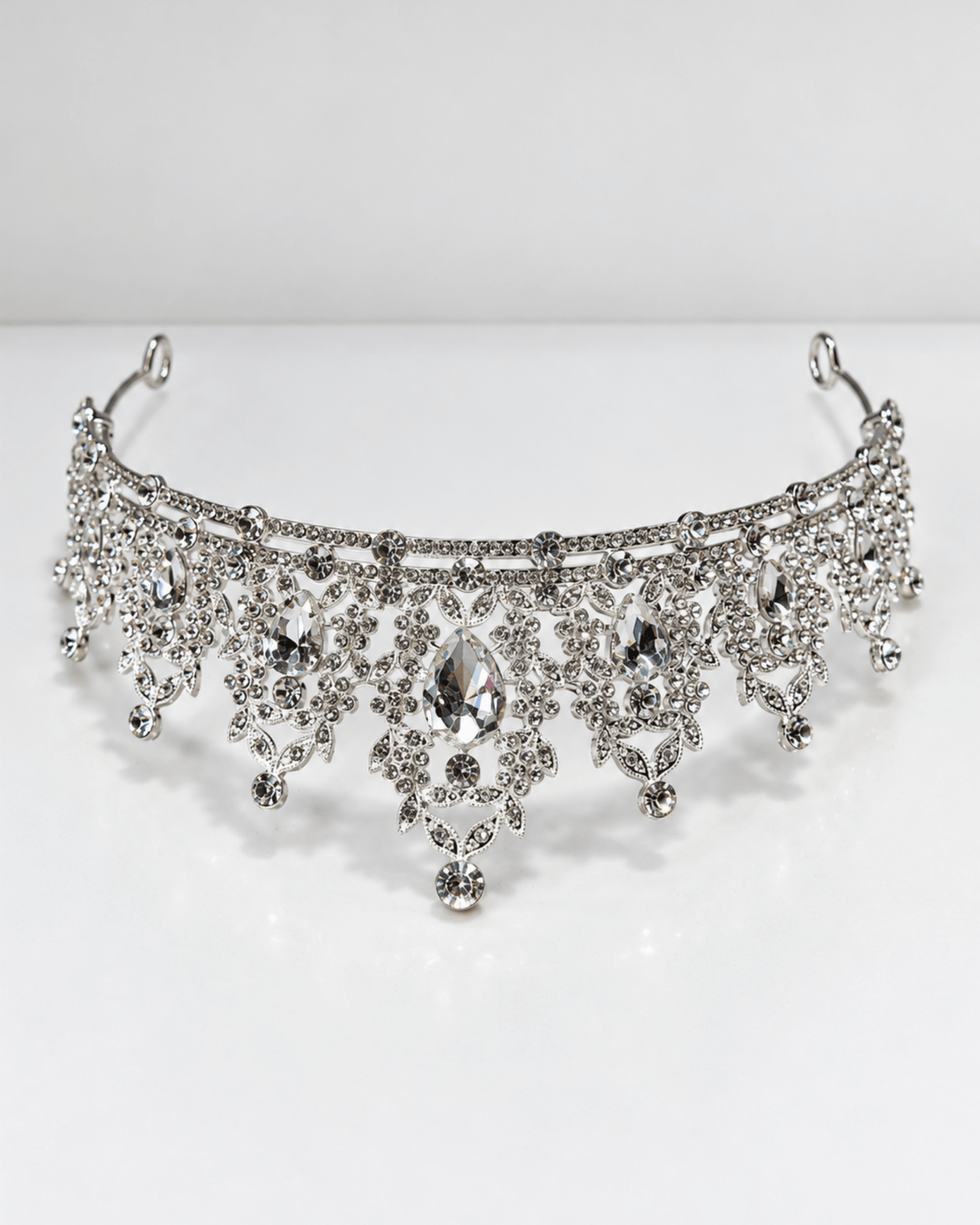 Silver Crystal Tiara - Landen’s Flowers