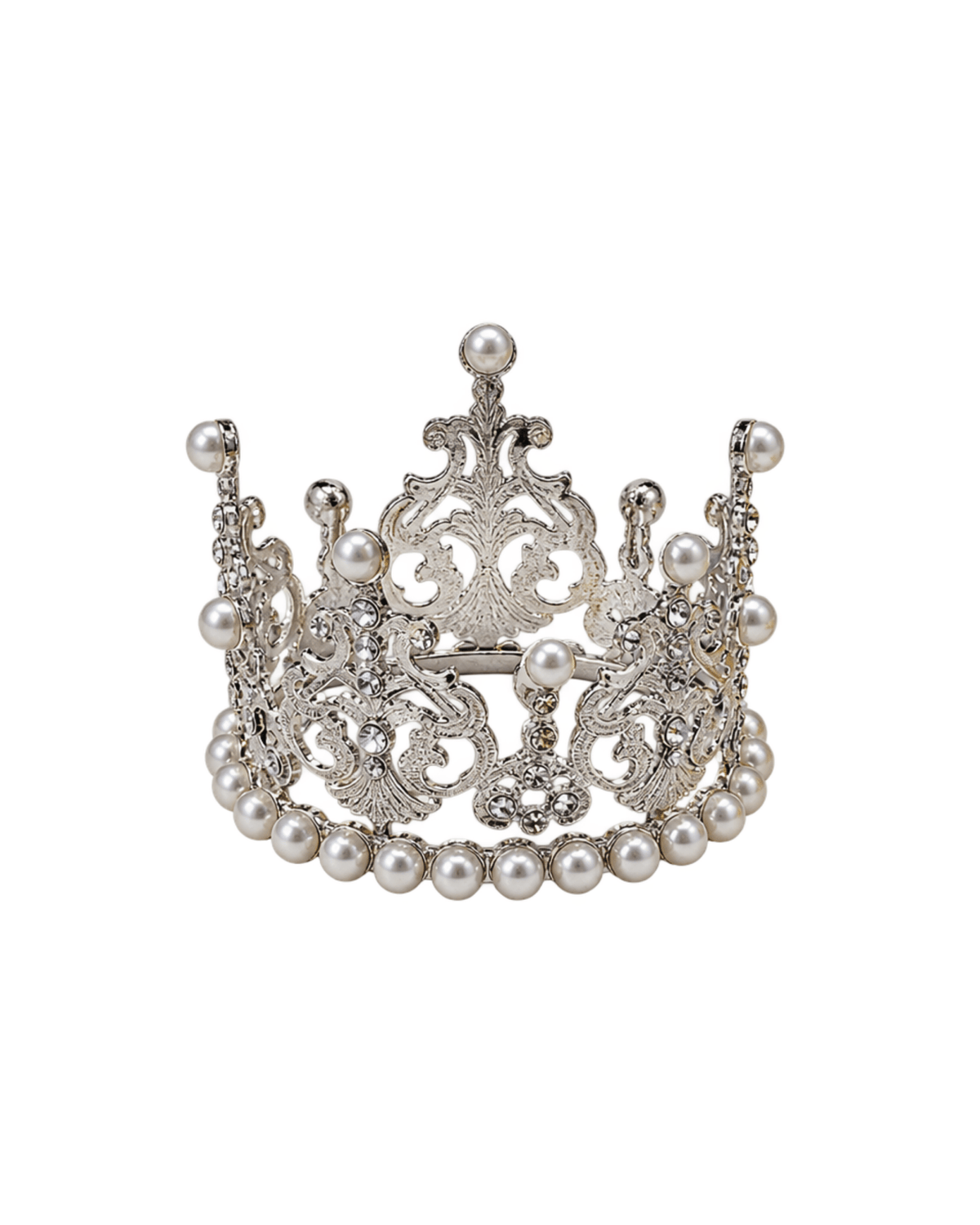 Silver Pearl Mini Crown - Landen’s Flowers