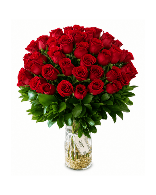 (Special Offer) 30 Rose Ruby Romance Arrangement - Landen’s Flowers